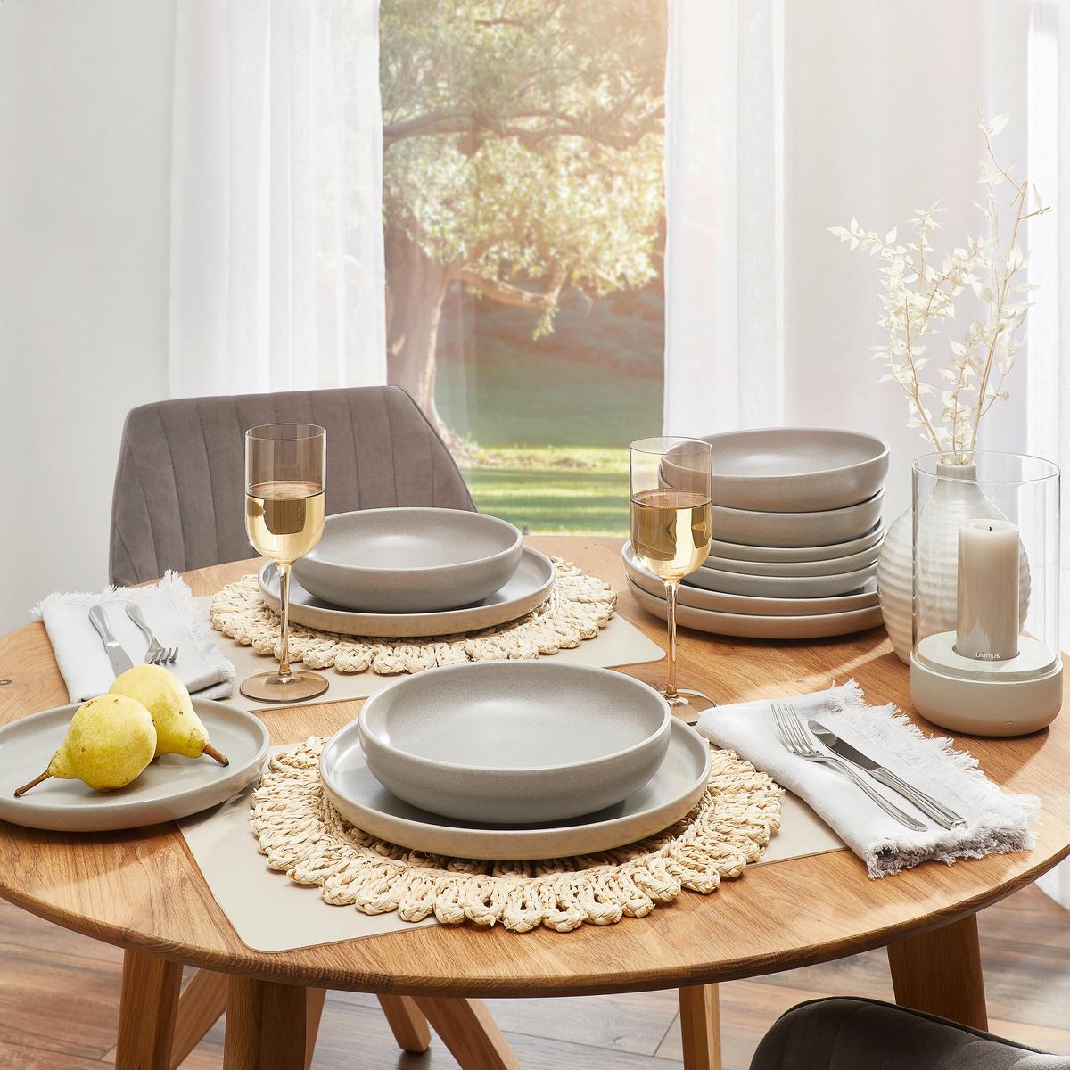 Jedilni Servis Uno Grey, 12-Delni - siva, Konvencionalno, keramika - Creatable