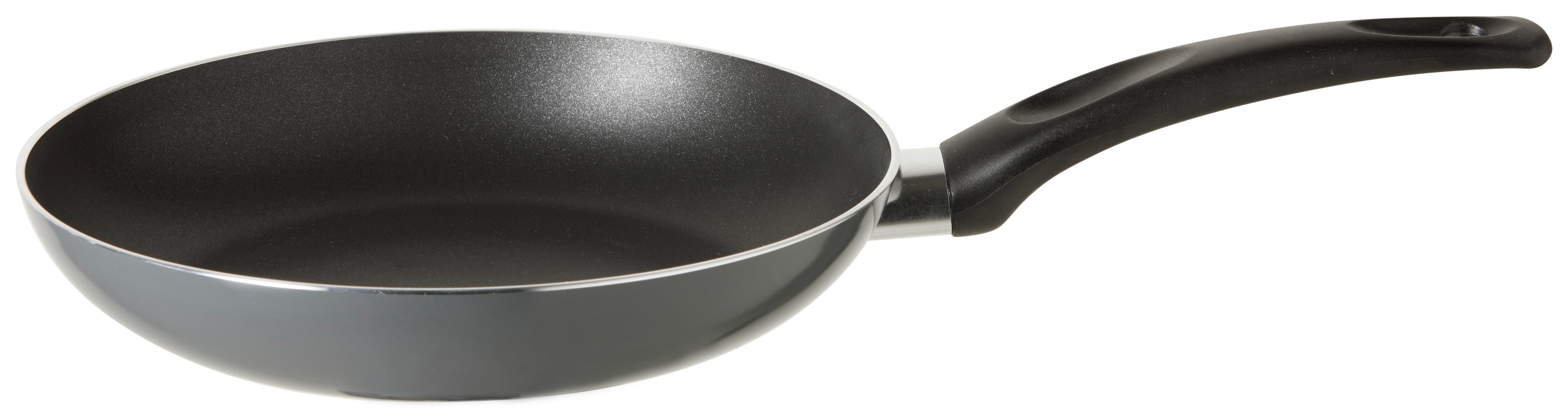 Bratpfanne Basic Ø ca. 24cm - Silberfarben/Schwarz, KONVENTIONELL, Kunststoff/Metall (24/4,5cm) - Mömax