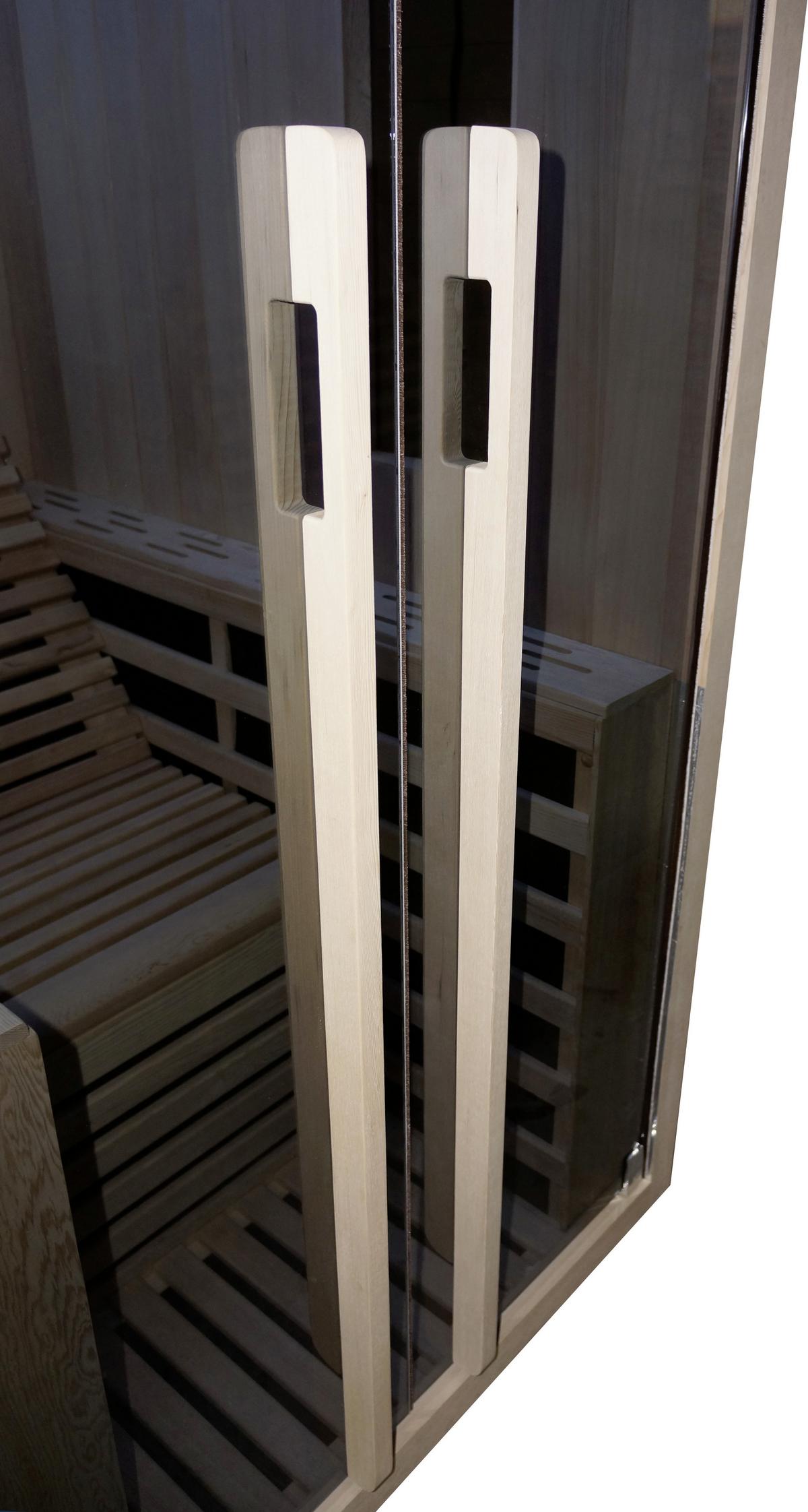 Infrarotkabine Carbon ca. 100x195x130cm - Naturfarben, Basics, Holz (100/195/130cm) - Sanotechnik