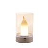 LED-DEKOLEUCHTE FLAMMI - Chromfarben/Champagner, MODERN, Glas/Kunststoff (8,5/13cm) - Mömax