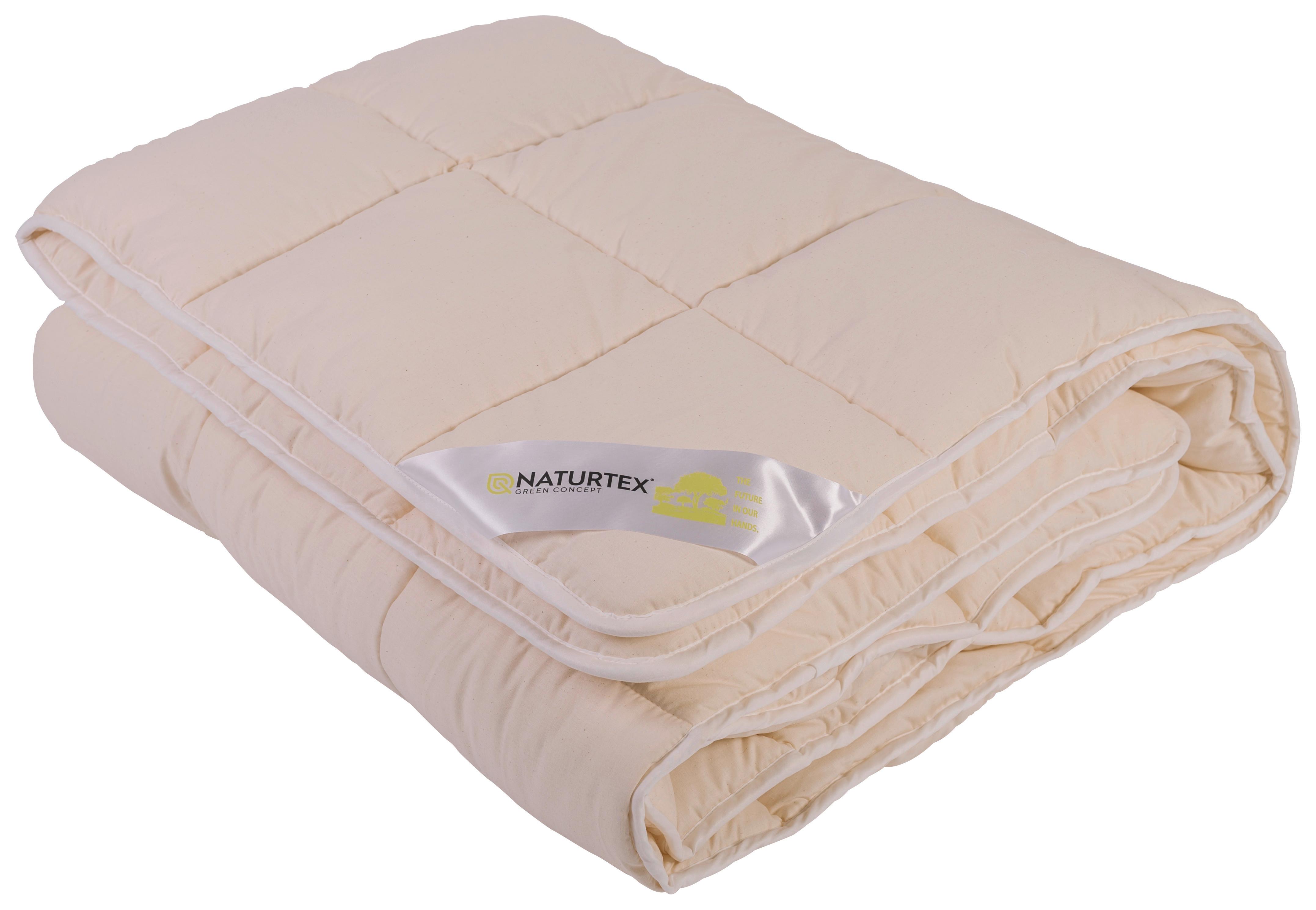 Kazettás Paplan Green Concept - fehér, textil (140/200cm) - Naturtex