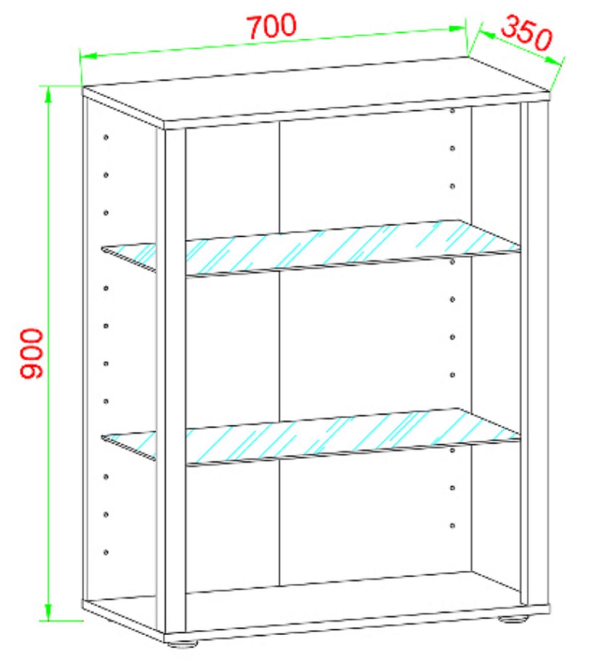HÄNGEVITRINE GLASOL LW - Weiss, Design, Glas/Holzwerkstoff (70/90/35cm) - MID.YOU