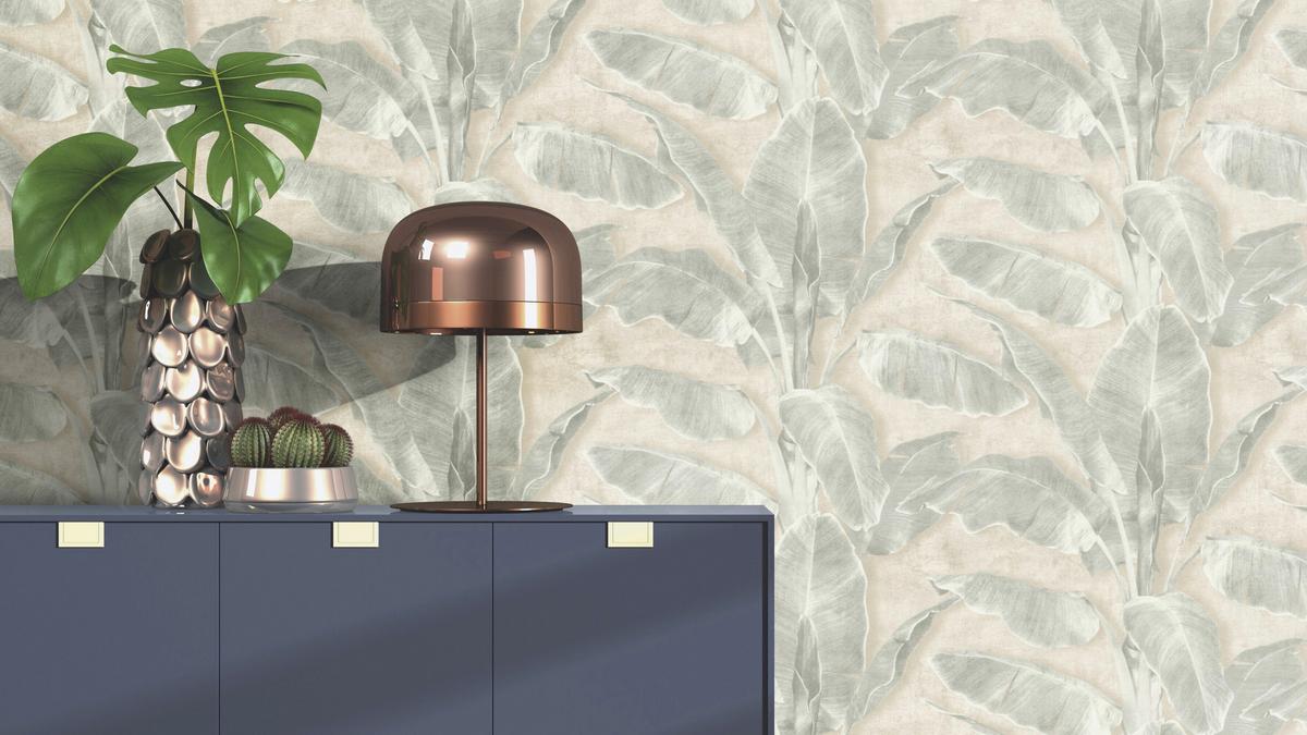 Tapete Cuba Grün - Grün, Natur, Textil (600/53cm) - Tesa