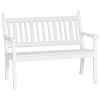 Gartenbank Weiß - Weiß, MODERN, Kunststoff (115/88/69cm) - Gardenson