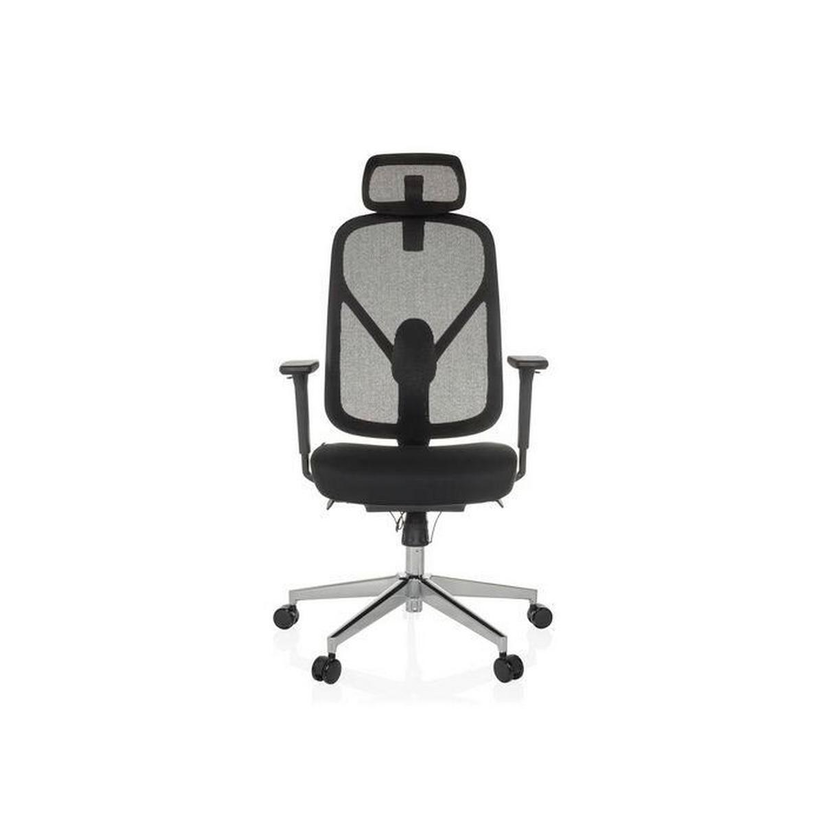 Pisarniški Stol Raloo Pro, Črna - srebrne barve/črna, Moderno, kovina/umetna masa (65/115 - 131/71cm) - MID.YOU