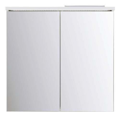 Spiegelschrank in Weiß - MODERN, Glas/Holzwerkstoff (80/77/23cm) - Mömax