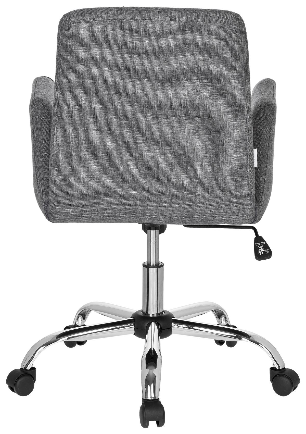 Vrtljivi Stol Flow, Siva - barve kroma/siva, Moderno, kovina/umetna masa (54/95/44cm) - MID.YOU