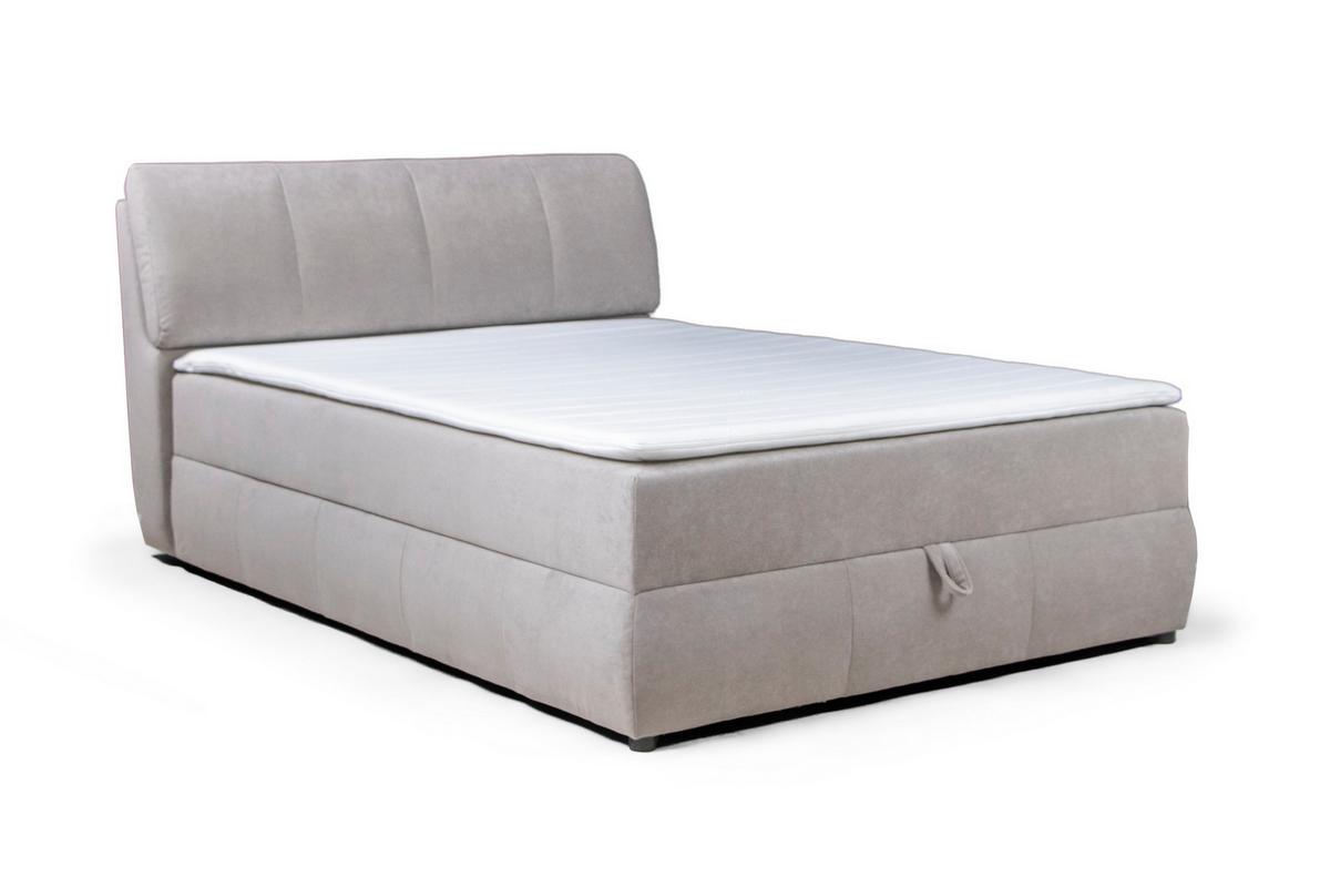 Box Ágy Cooper - szürkésbarna, Konventionell, faalapú anyag/textil (140/200cm)