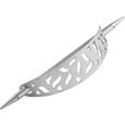 Raffhalter Blume in Silber - Silberfarben, Metall (16/21cm) - MÖMAX modern living