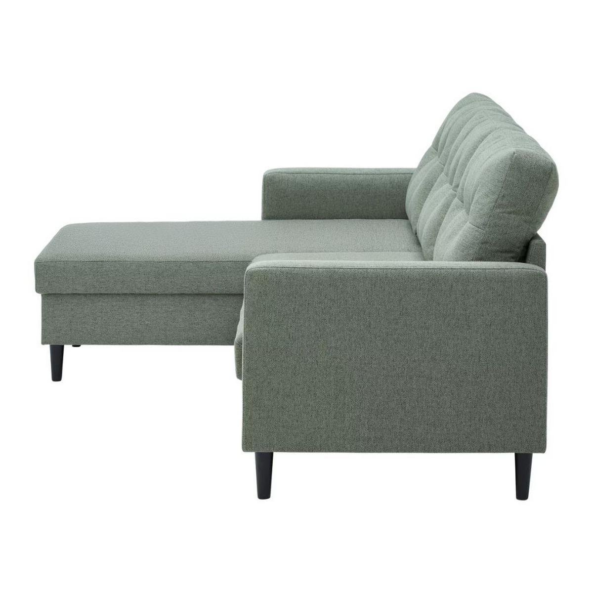 Sarokkanapé Bergen - mentazöld, Modern, faalapú anyag/textil (192/82/138cm) - Best Price