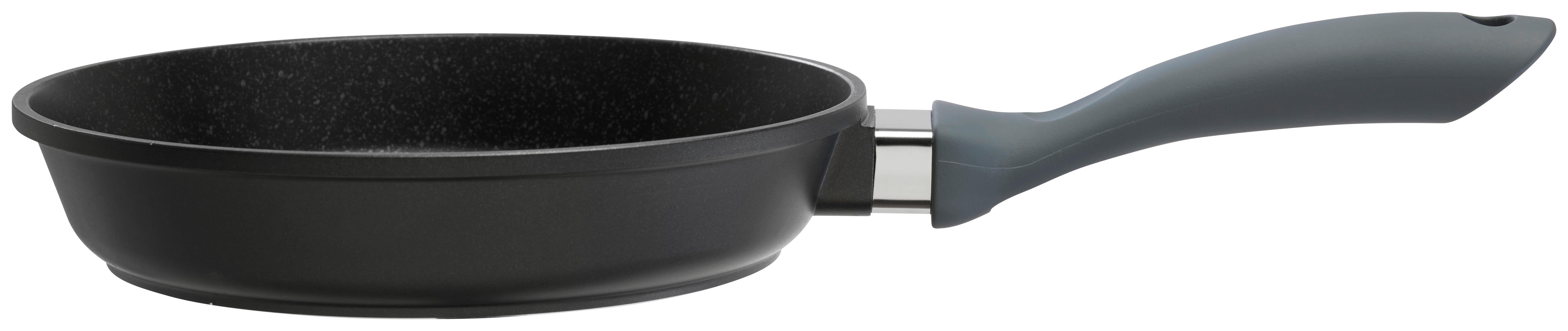 Bratpfanne Smart Ø ca. 24cm - Silberfarben/Schwarz, KONVENTIONELL, Kunststoff/Metall (24/5cm) - Mömax