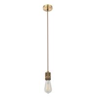 LAMPA WISZĄCA A21 NUR AUFHÄNGUNG - kolor mosiężny, Basics, metal/tkanina (10/150cm) - Globo
