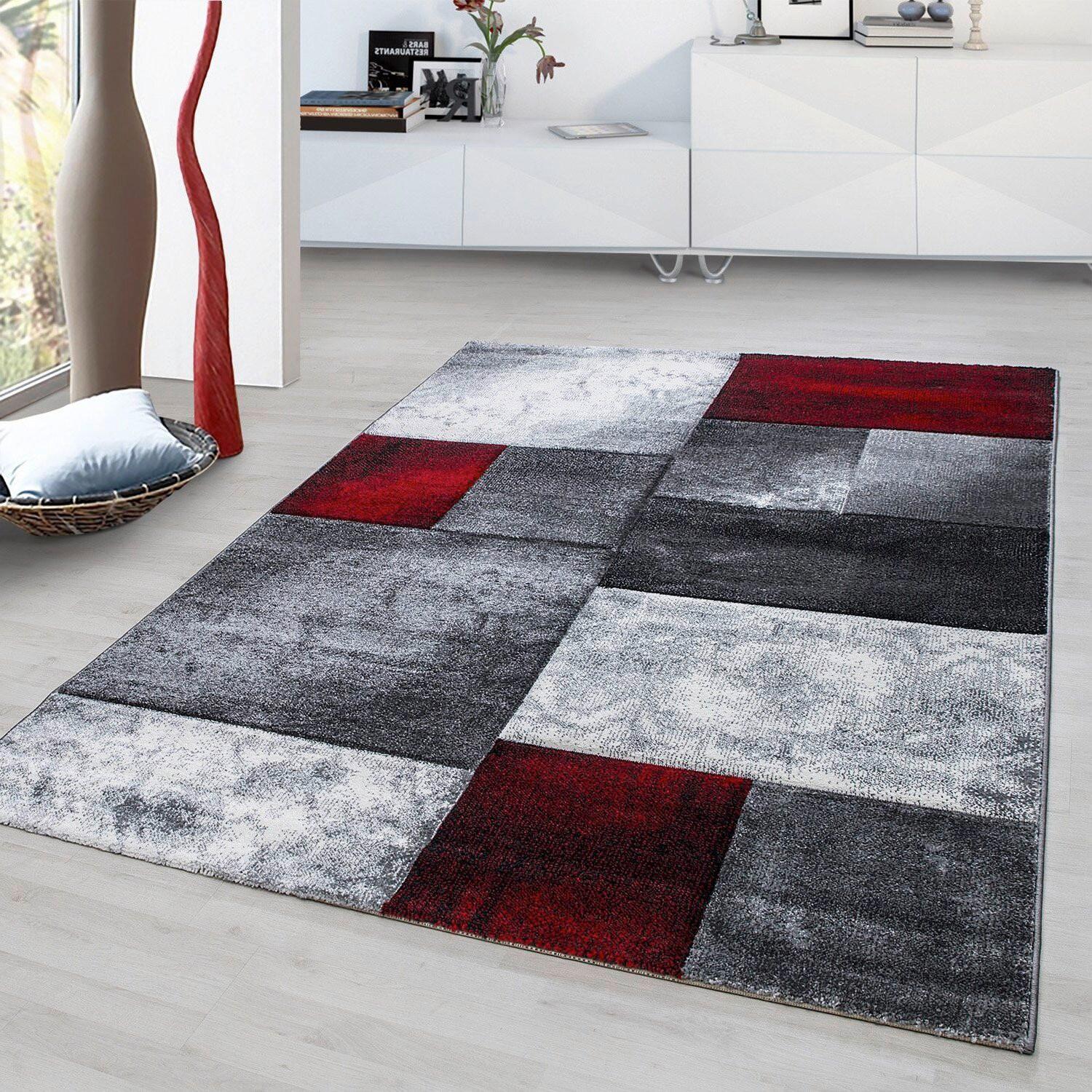 Tkana Preproga Hawaii, Rdeča, 120x170cm - rdeča, Konvencionalno, tekstil (120/170cm)
