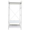 KLÄDSTÄLLNING ROBERTO -EXKLUSIV- - vit, Klassisk, metall/trämaterial (80/190/44cm) - Mömax