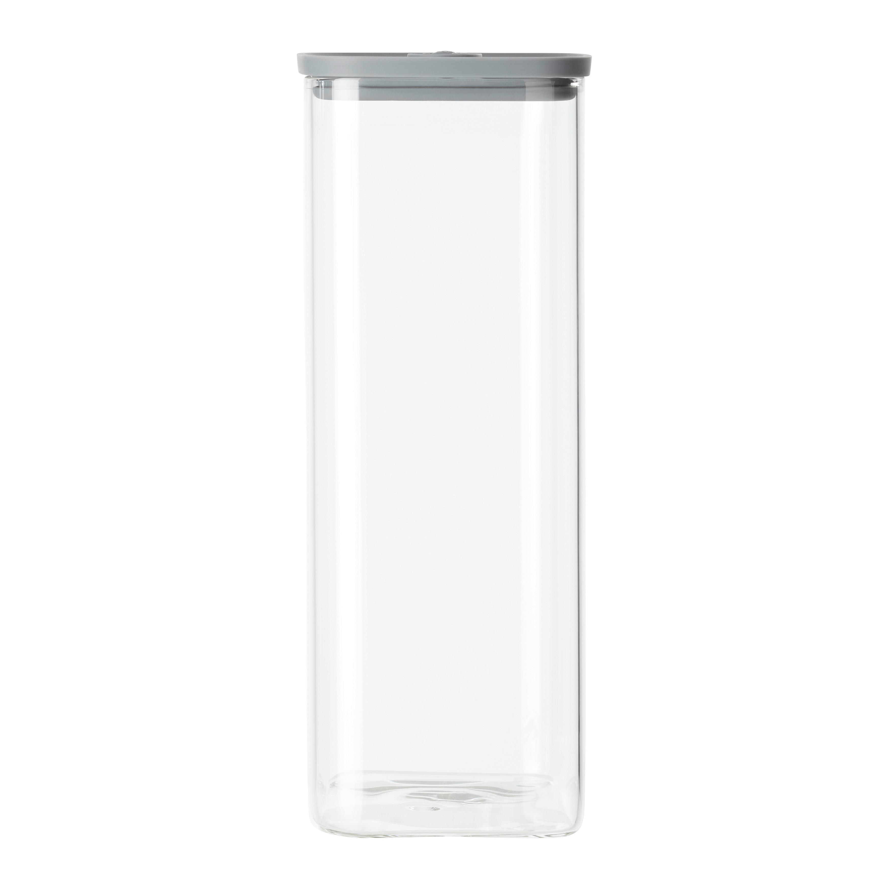 Üveg Ételtároló Fedéllel Selina - szürke/átlátszó, Modern, műanyag/Üveg (10,3/26,8/10,3cm) - Modern Living