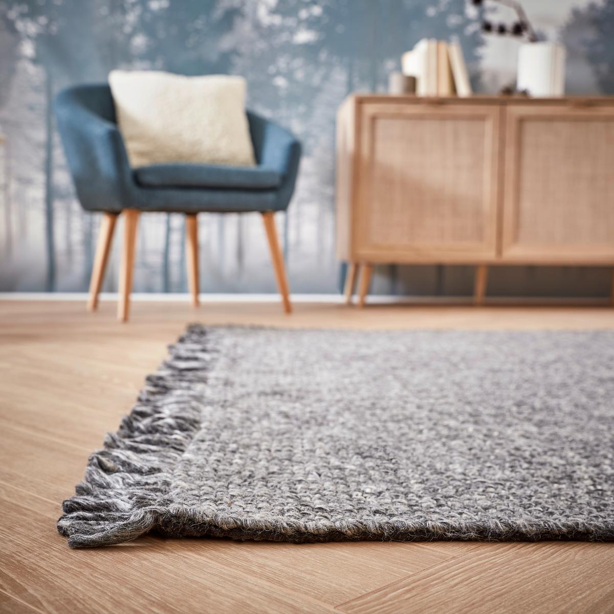 Webteppich my Eskil Anthrazit ca. 160x230cm - Anthrazit, Design, Textil (160/230cm) - Obsession