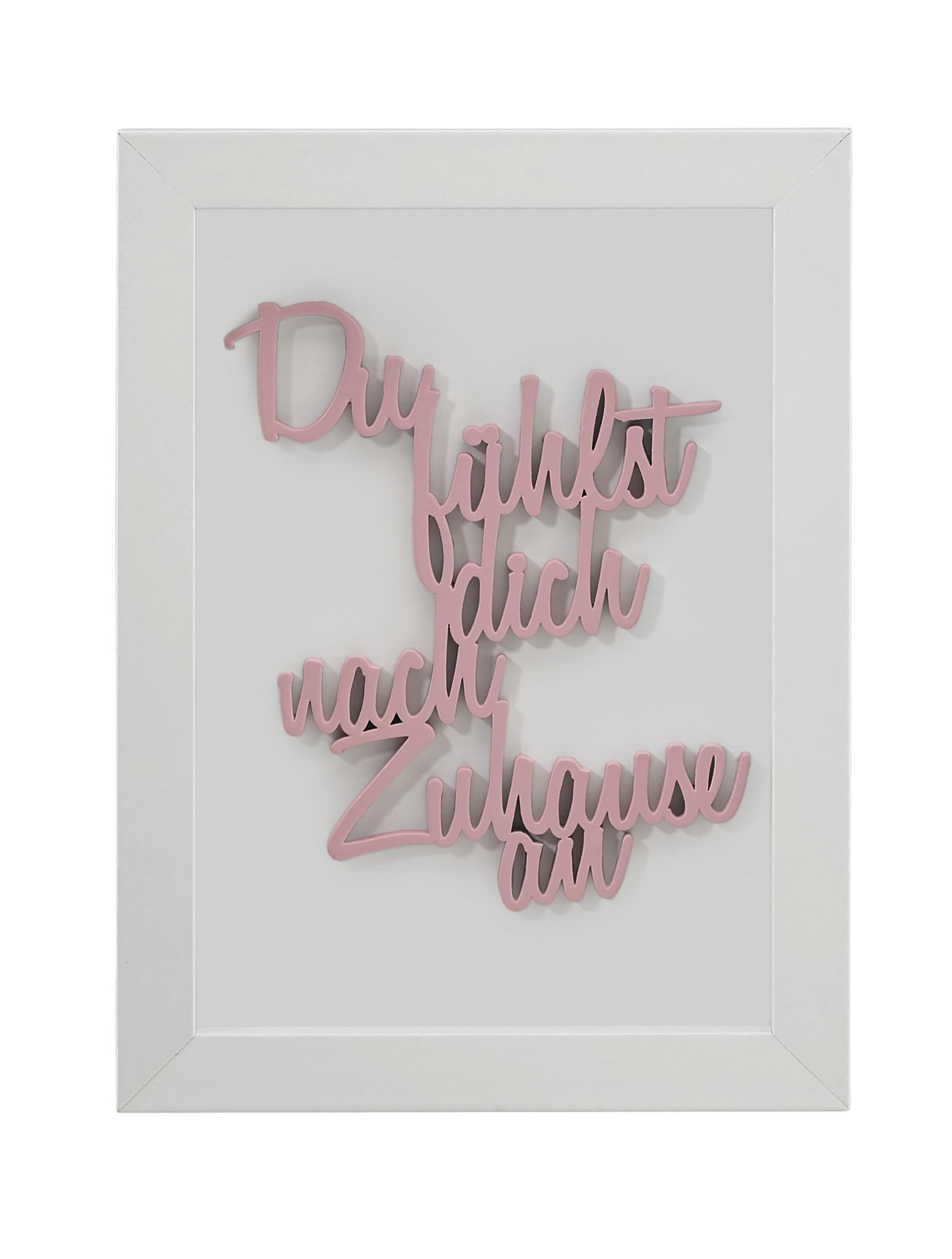 Bild Delia Weiß/Rosa - Rosa/Weiß, Design, Holzwerkstoff (14.5/19.5/2.5cm)