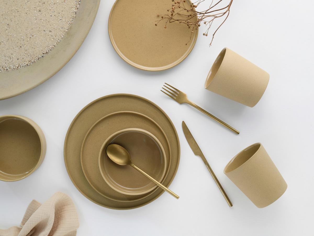 Kombinirani Servis Futuro Sand, 16-Delni - peščene barve, Trend, keramika - Creatable