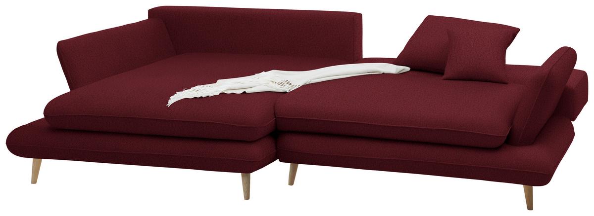 Kutna Garnitura Monte - prirodne boje/boje crnog vina, Romantično / ladanjski, tekstil/drvo (181/283cm) - Premium Living