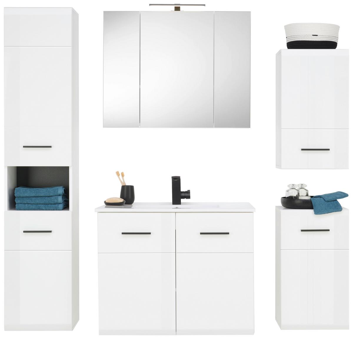 Omara Z Ogledalom Avanti, Bela - bela, Design, leseni material (80/63,1/17cm) - Hom`in