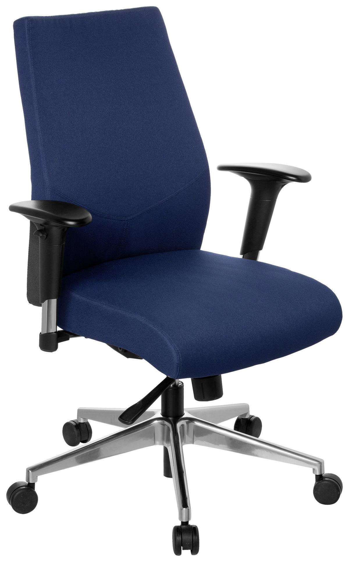 Pisarniški Stol Pro-tec 250, Temno Modra - črna/barve aluminija, Moderno, kovina/umetna masa (57/116/51cm) - MID.YOU