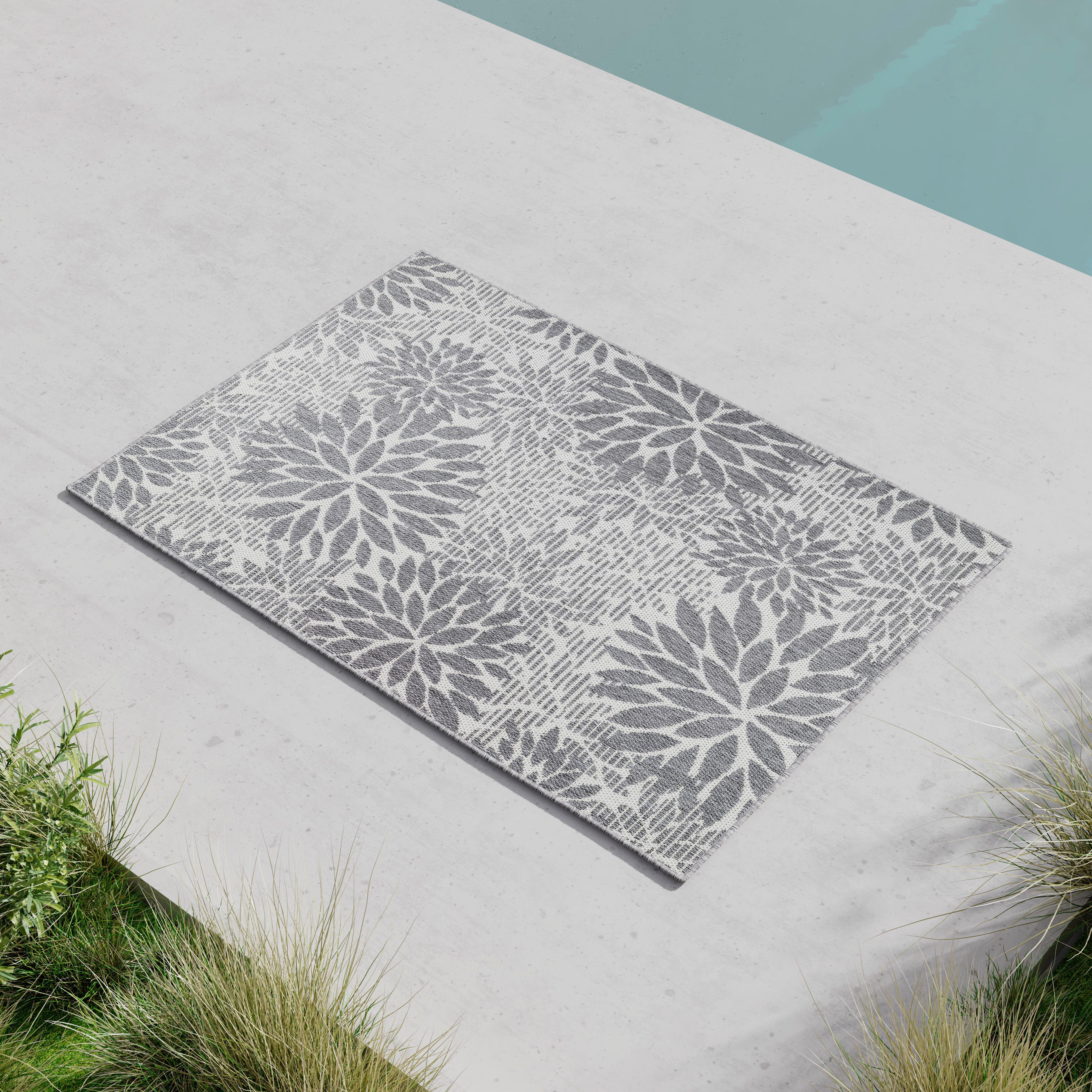 OUTDOORTEPPICH NOURA - Grau, MODERN, Textil (120/170cm) - Bessagi Garden