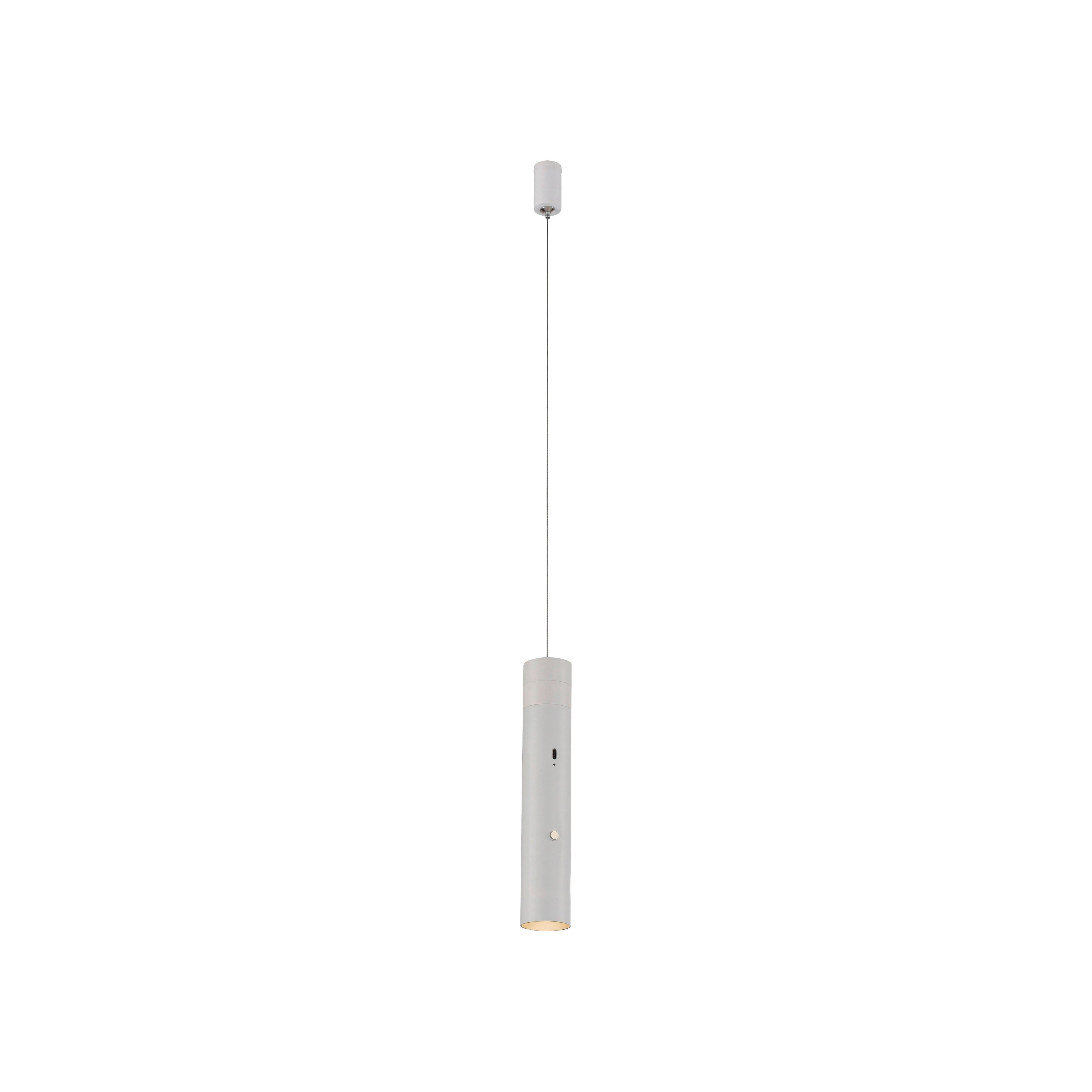 LAMPA WISZĄCA LED 18281-16 ATTACH - biały, Design, tworzywo sztuczne/metal (4/4/60-200cm)