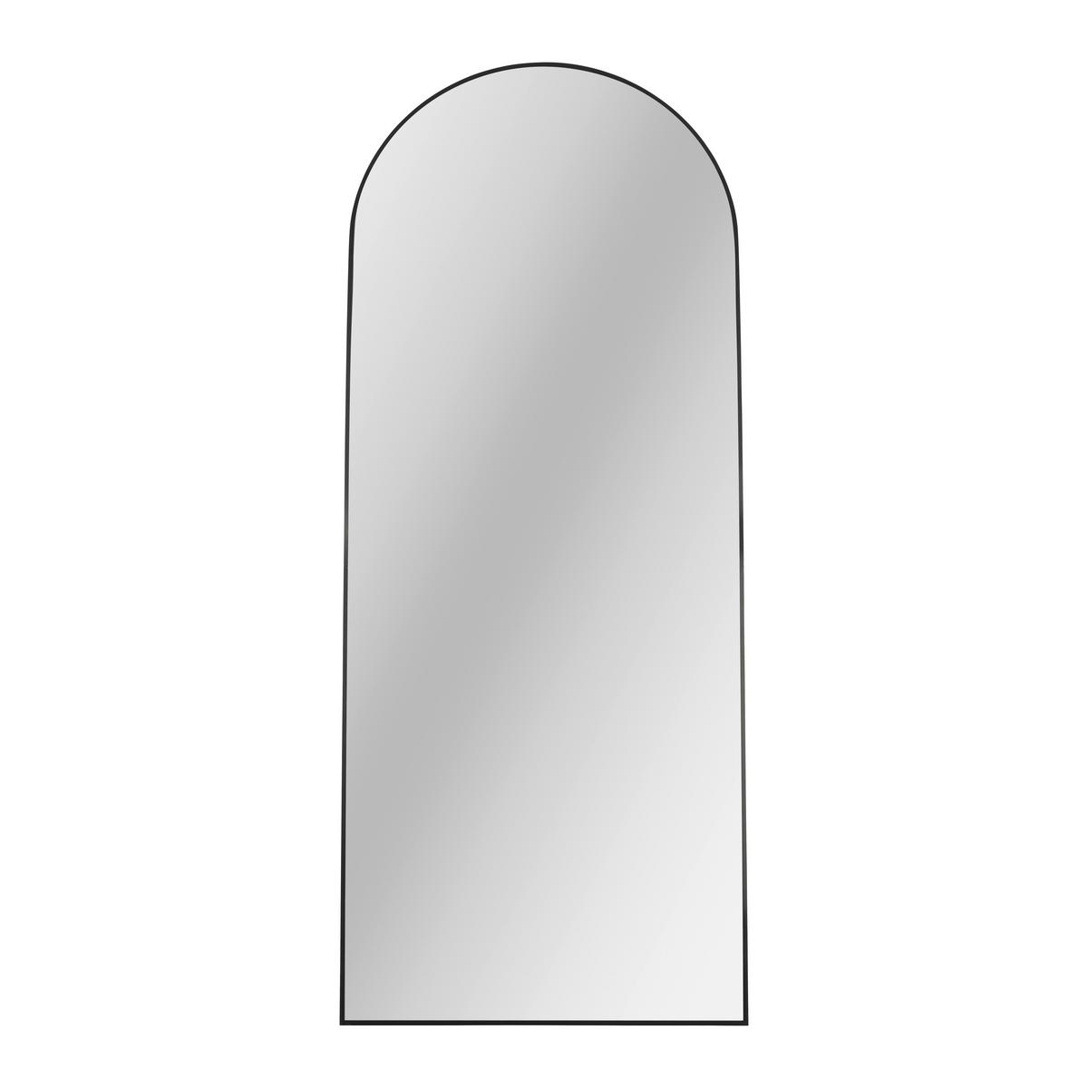 Standspiegel Britt Schwarz - Schwarz, MODERN, Glas/Metall (70/170cm) - Mömax