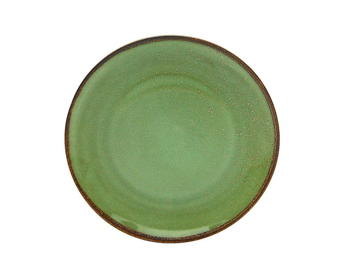 Set Krožnikov Green, 6-Delni - zelena, Trend, keramika (27cm) - Creatable