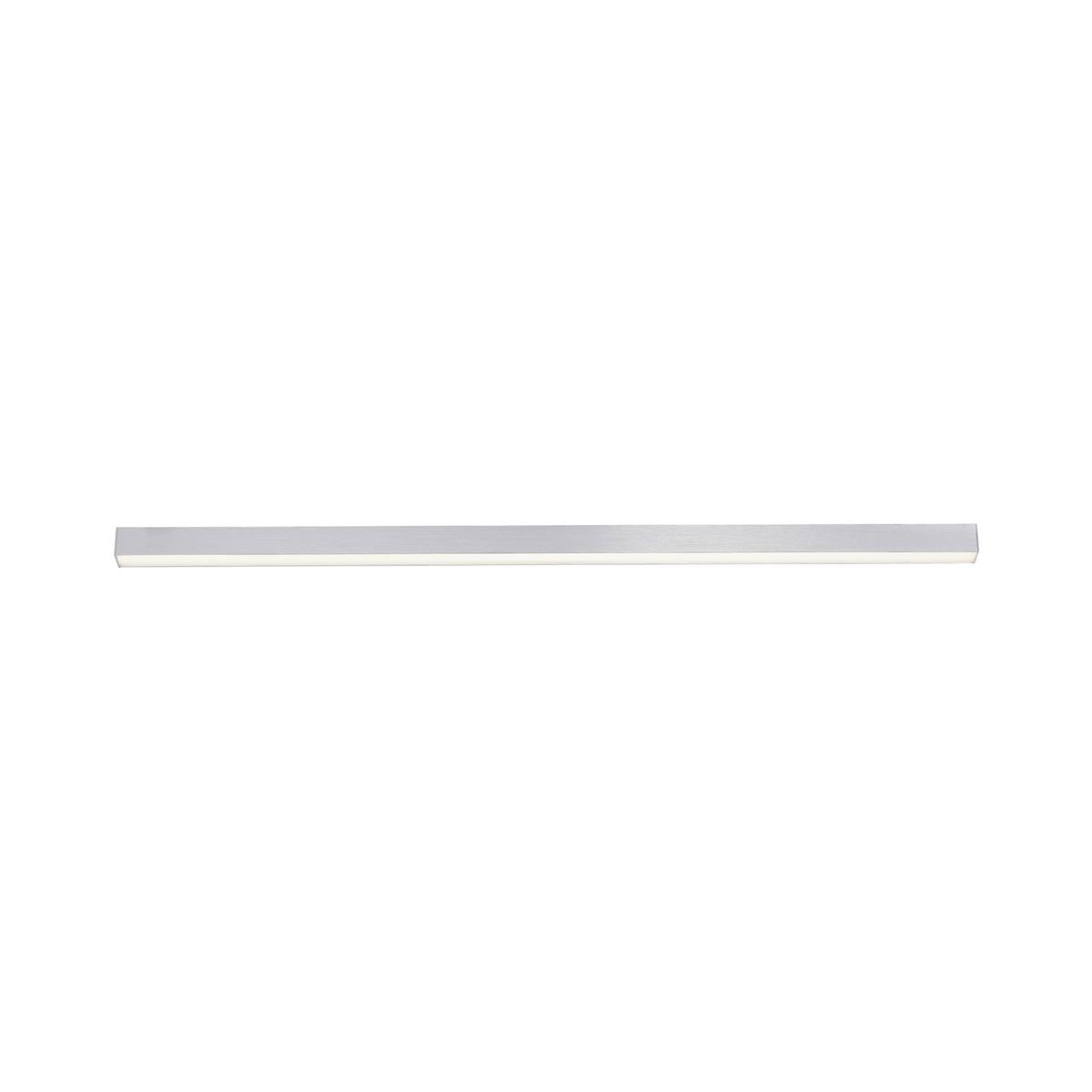 LAMPA SUFITOWA LED 6021-95 PURE-LINES - kolor aluminiowy, Design, tworzywo sztuczne/metal (110/3,8/3,9cm) - Neuhaus PURE