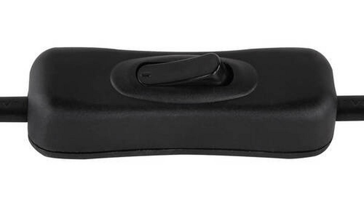 Tischleuchte Kammi Schwarz max. 60 Watt - Klar/Schwarz, KONVENTIONELL, Glas/Metall (13,1/20cm) - Globo