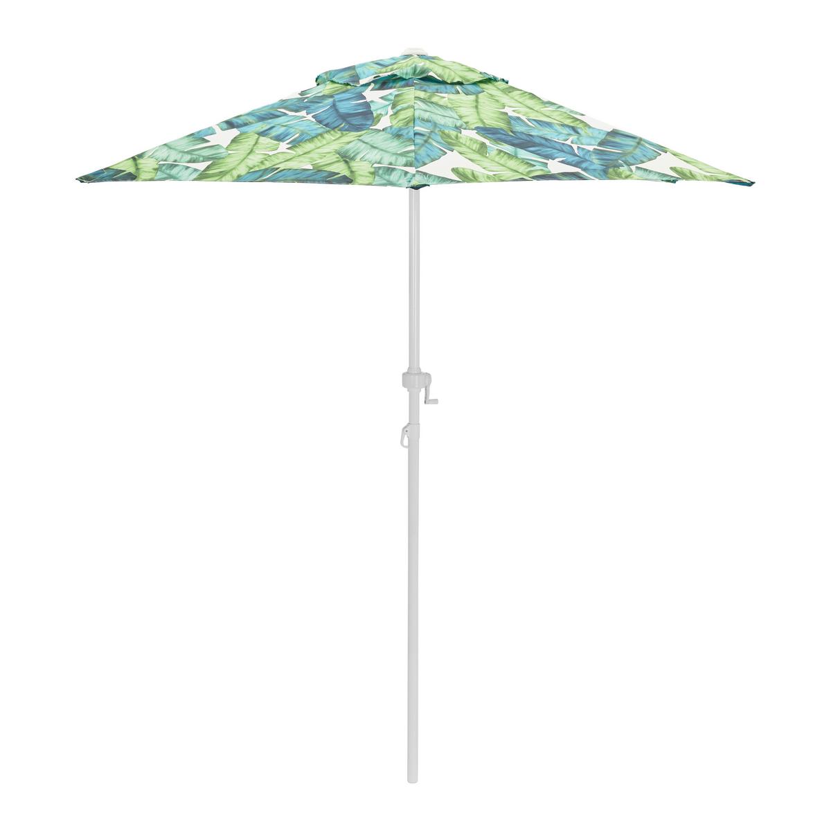 PARASOL PRZECIWSŁONECZNY PATRICIA - zielony/biały, Modern, tworzywo sztuczne/metal (200cm) - Bessagi Garden