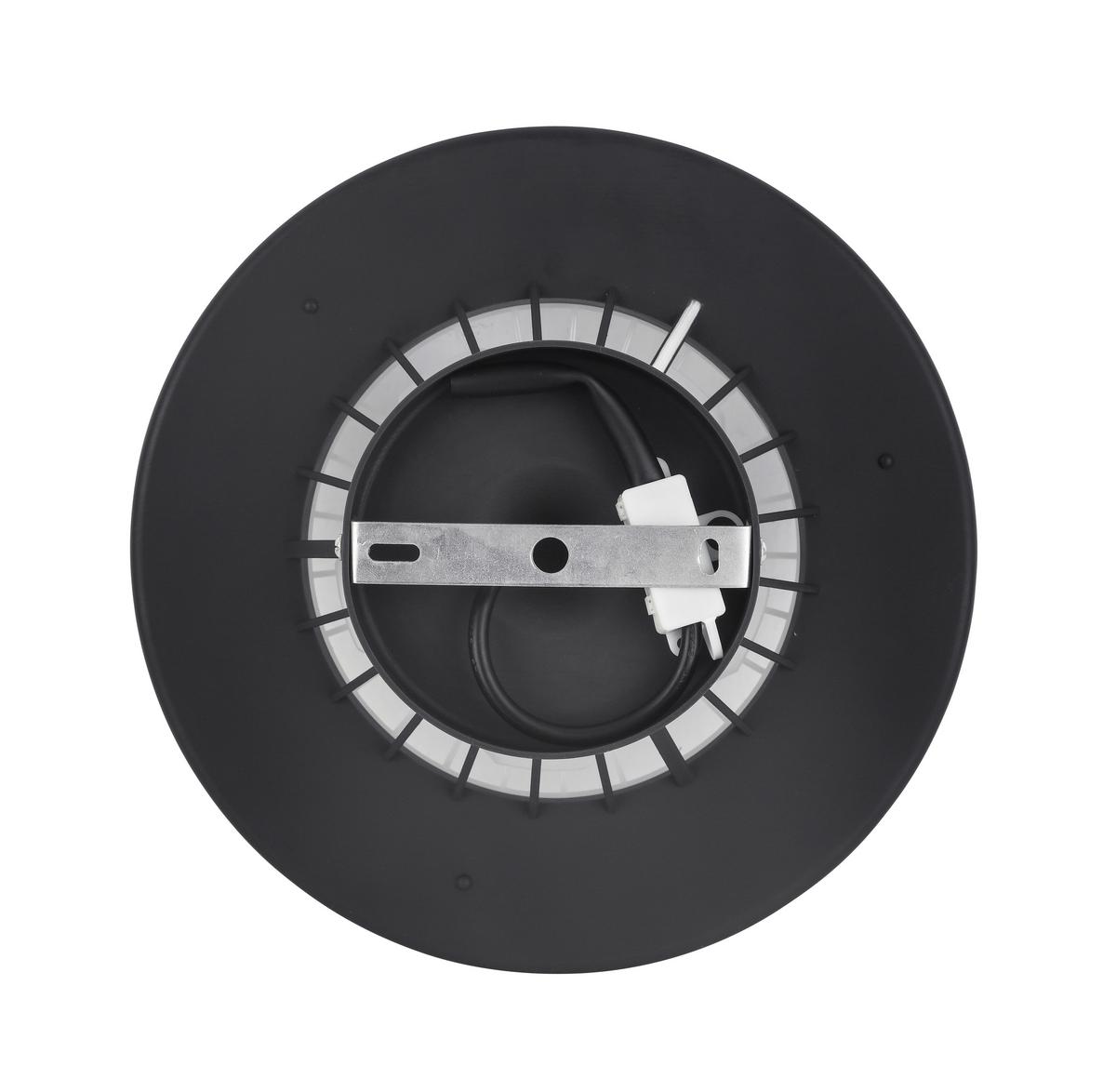 Mennyezeti Ventilátor Amalia - fekete/áttetsző, Modern, műanyag (27,5cm) - Modern Living