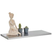 Falipolc Chany - nemesacélszínű, Modern, faalapú anyag (80/2/15cm) - Mömax