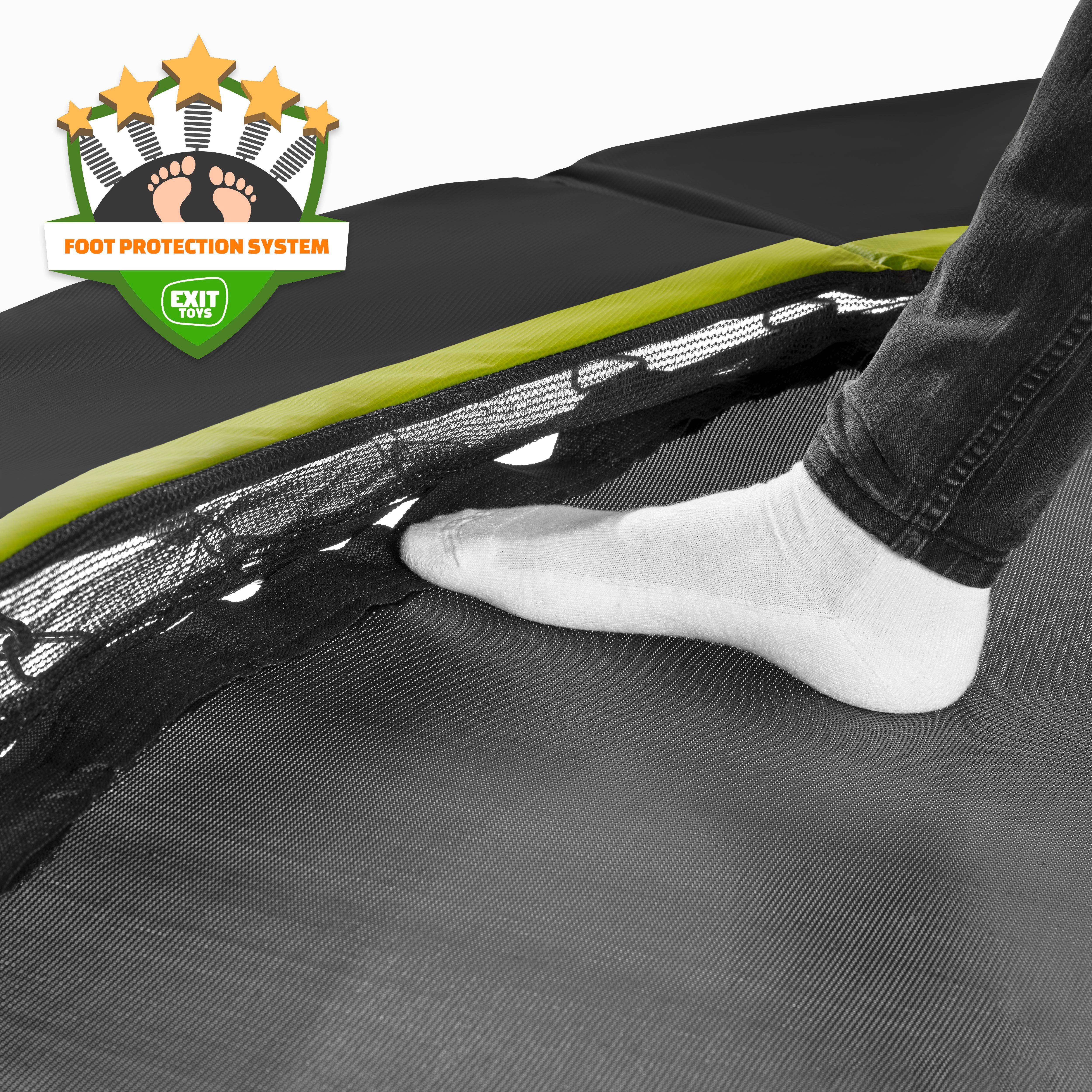 Trampolin Exit Silhouette, Ø 183cm - črna, Konvencionalno, kovina/umetna masa (183/213cm) - EXIT Toys