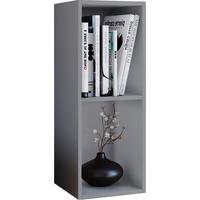 Pisarniški Regal Mendas, Siva - siva, Basics, leseni material (34/72/30cm) - MID.YOU