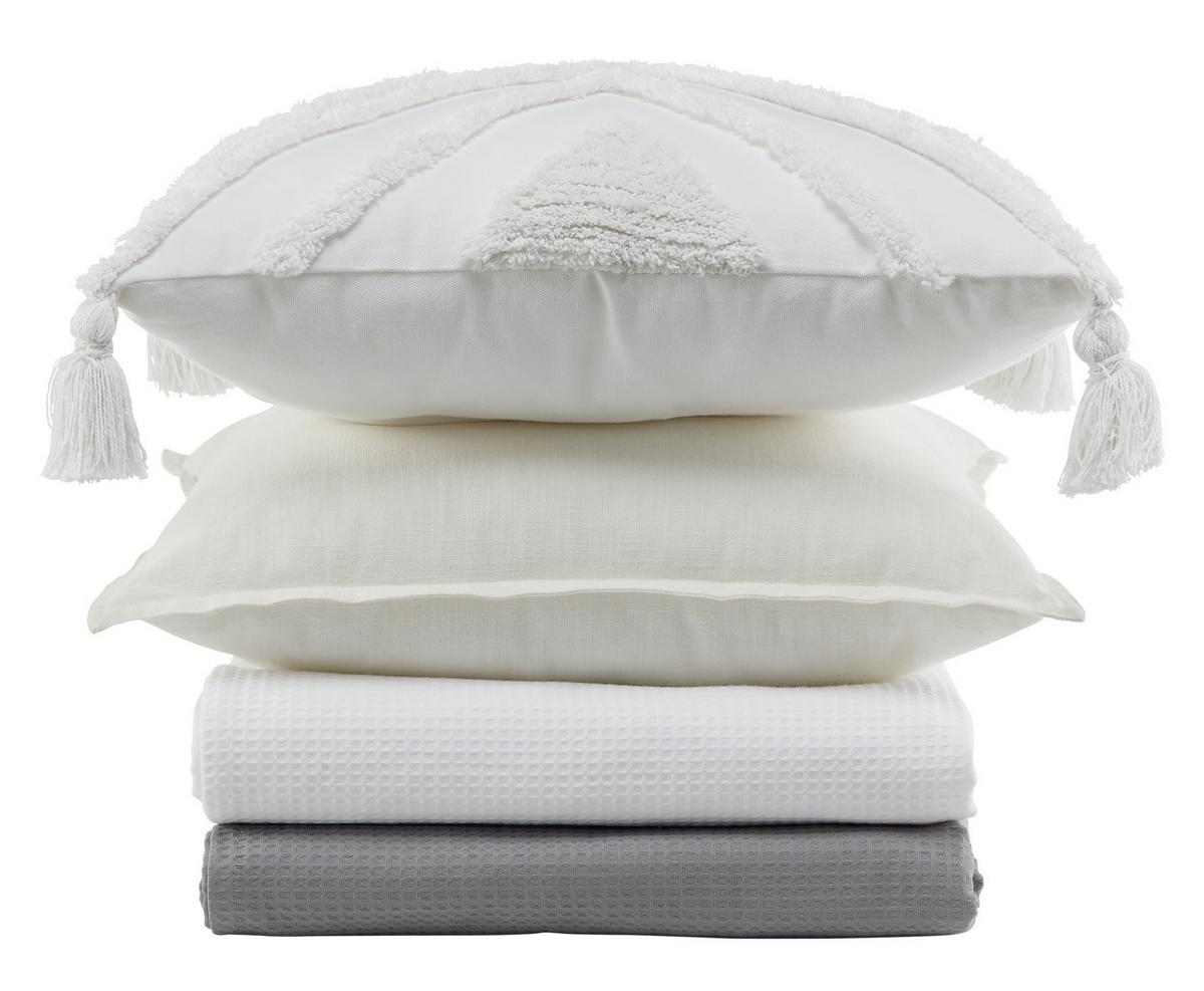 Pernă decorativă Nouria - alb, Lifestyle, textil (50/50cm) - Premium Living
