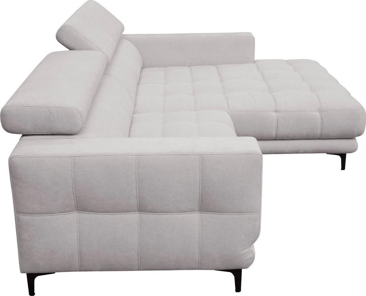 Sarokkanapé Aspen - szürkésbézs, Konventionell, faalapú anyag/textil (264/192cm)