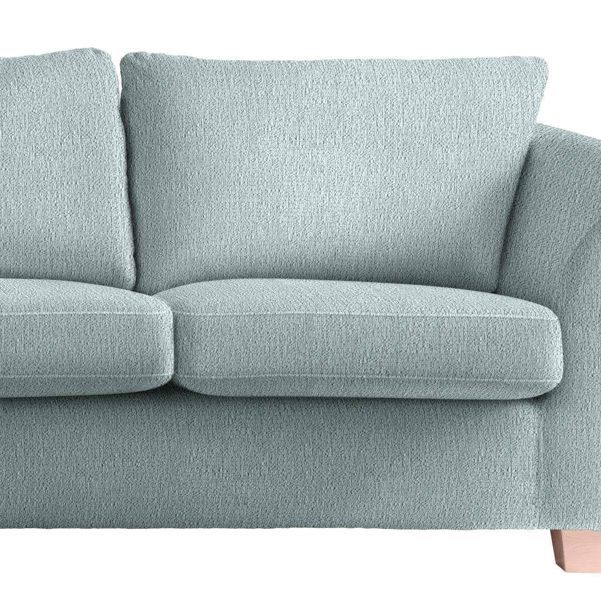 2-Sitzer-Sofa Devado Petrol - Petrol/Naturfarben, Holz/Textil (190/70-85/95cm) - Mömax