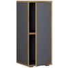 Arhivska Omara Salia B30, Antracit, Barva Hrasta - medeni hrast/antracit, Design, leseni material (30/74/33cm) - MID.YOU