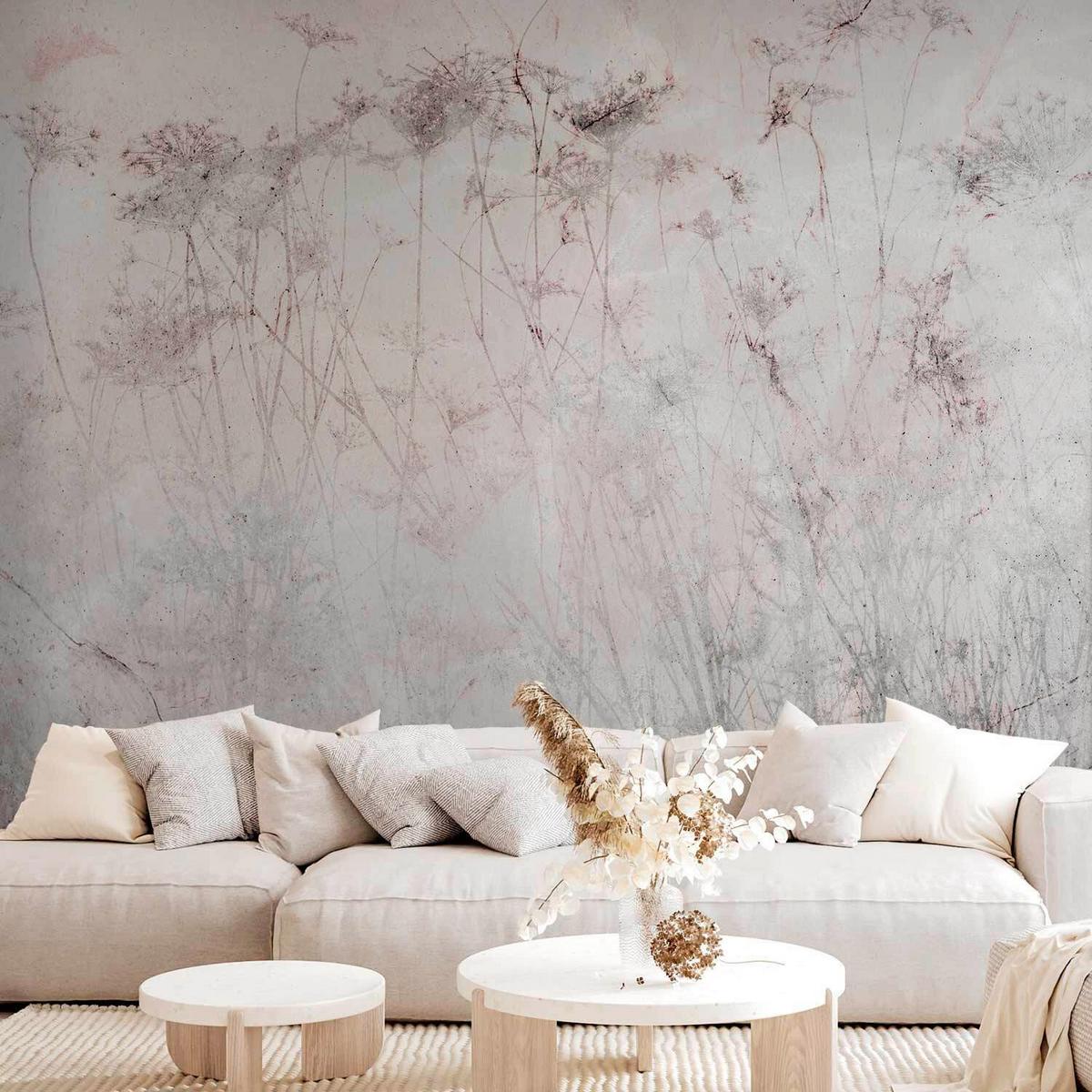 Fototapeta Indian Summer, 250x175cm - pink/siva, Trendi, tekstil (250/175cm) - artgeist