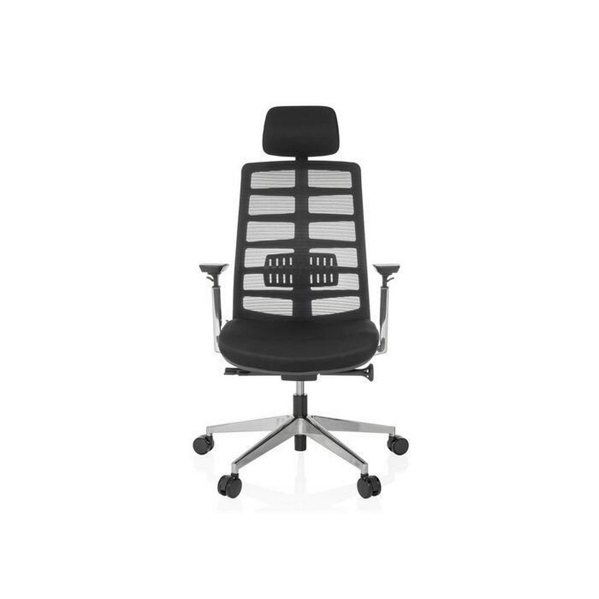 Pisarniški Stol Spinio Elite, Črna - srebrne barve/črna, Moderno, kovina/umetna masa (67/116 - 129/67cm) - MID.YOU