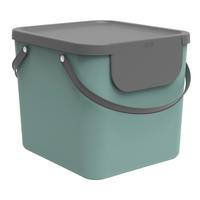 SORTOWNIK ODPADÓW 1034405092 - ciemnozielony, Basics, tworzywo sztuczne (40/35,5/34cm) - Rotho