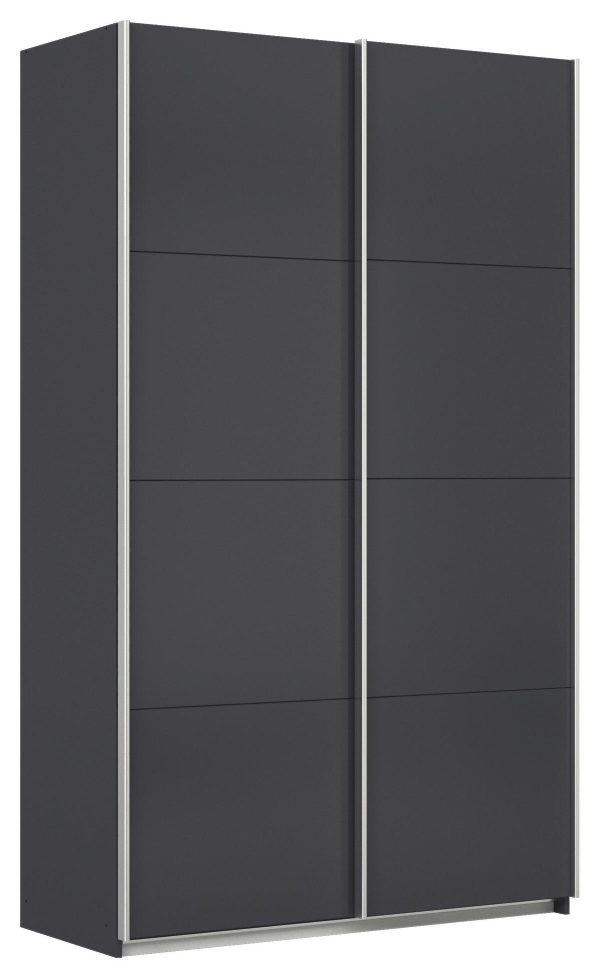 Ormar S Kliznim Vratima Feldkirch - antracit/boje aluminija, Moderno, drvni materijal/metal (136/229/62cm)