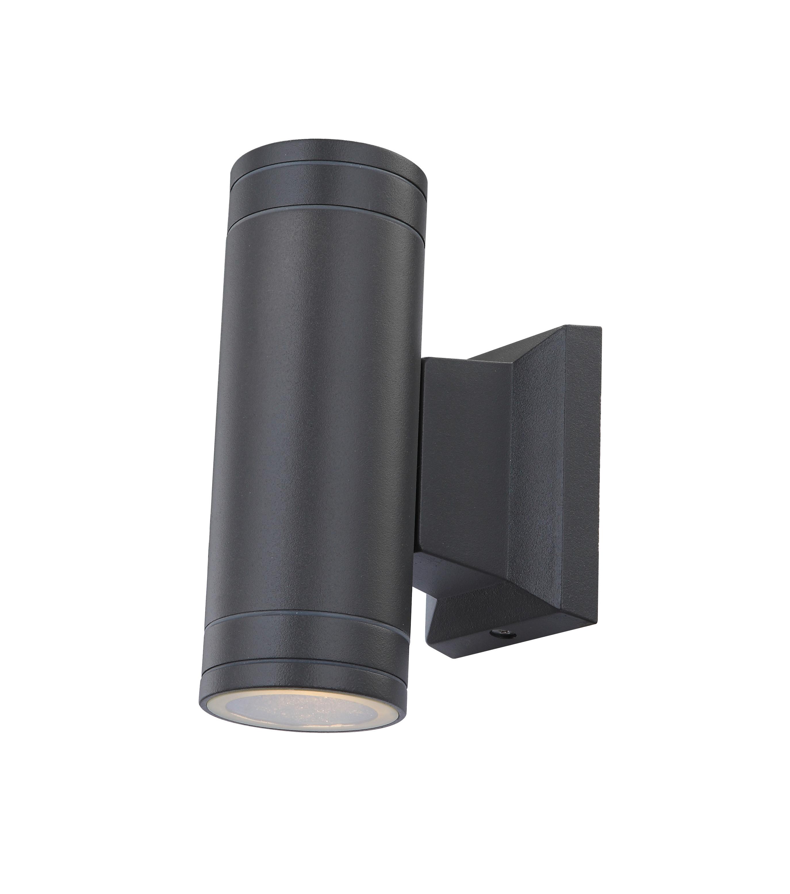 LED-Außenleuchte Gantar Grau max. 4,9 Watt - Klar/Grau, Basics, Glas/Metall (6,5/10,8/15,5cm) - Globo