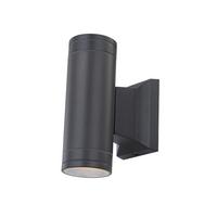 LED-Außenleuchte Gantar Grau max. 4,9 Watt - Klar/Grau, Basics, Glas/Metall (6,5/10,8/15,5cm) - Globo