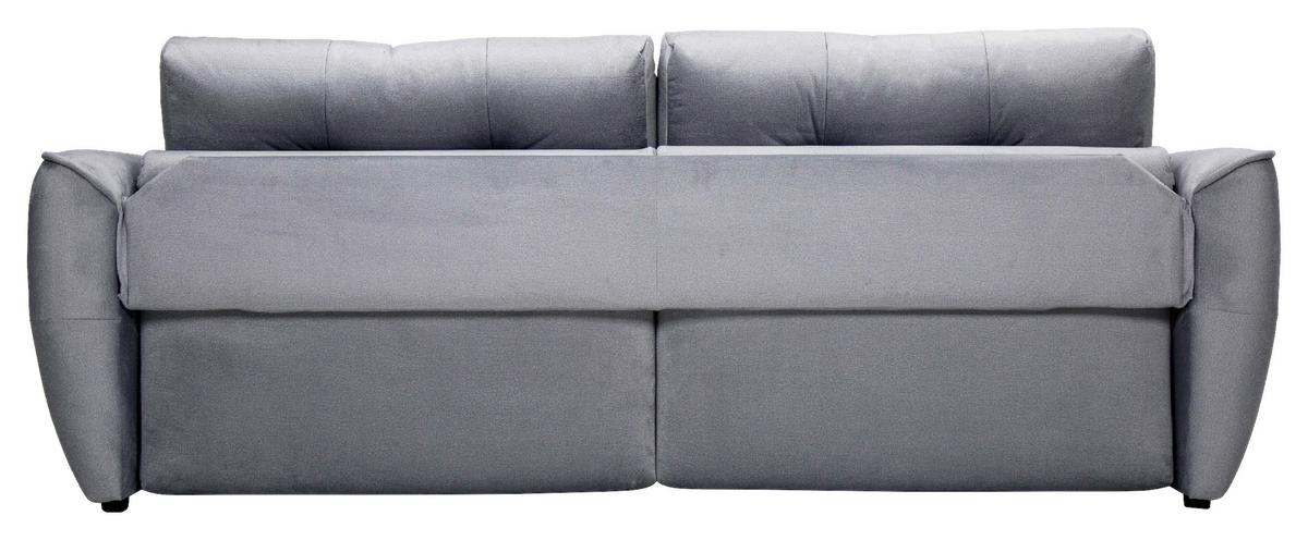 Schlafsofa in Grau - Schwarz/Grau, MODERN, Holz/Holzwerkstoff (243/94/125cm) - Premium Living
