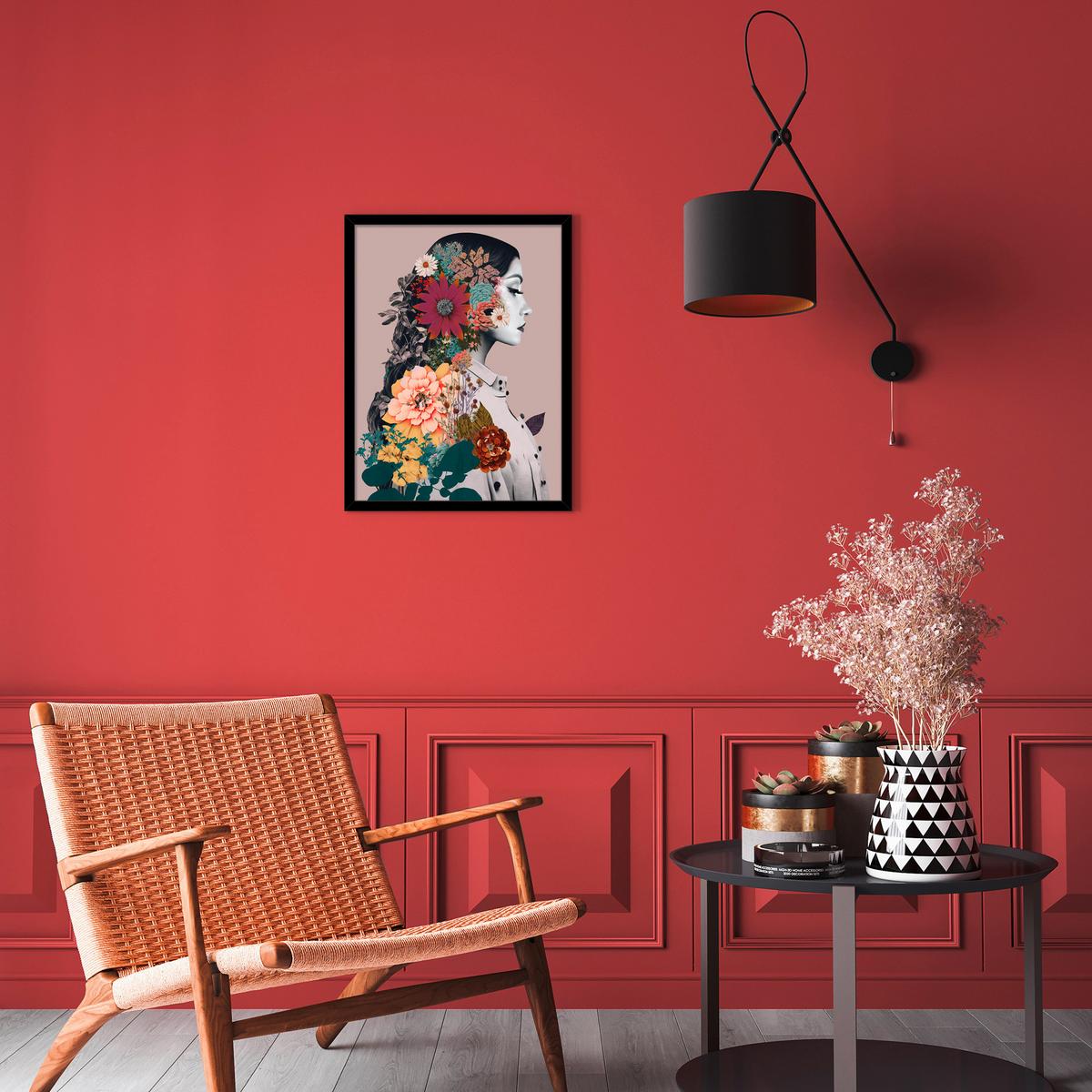 Bild Vous I ca. 30x40cm - Multicolor/Schwarz, Papier/Holzwerkstoff (30/40cm) - Modern Living