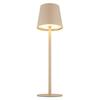 LED-Tischleuchte Vannie Opal/Sand max. 3 Watt - Sandfarben/Opal, Trend, Kunststoff/Metall (10,6/36cm) - Globo