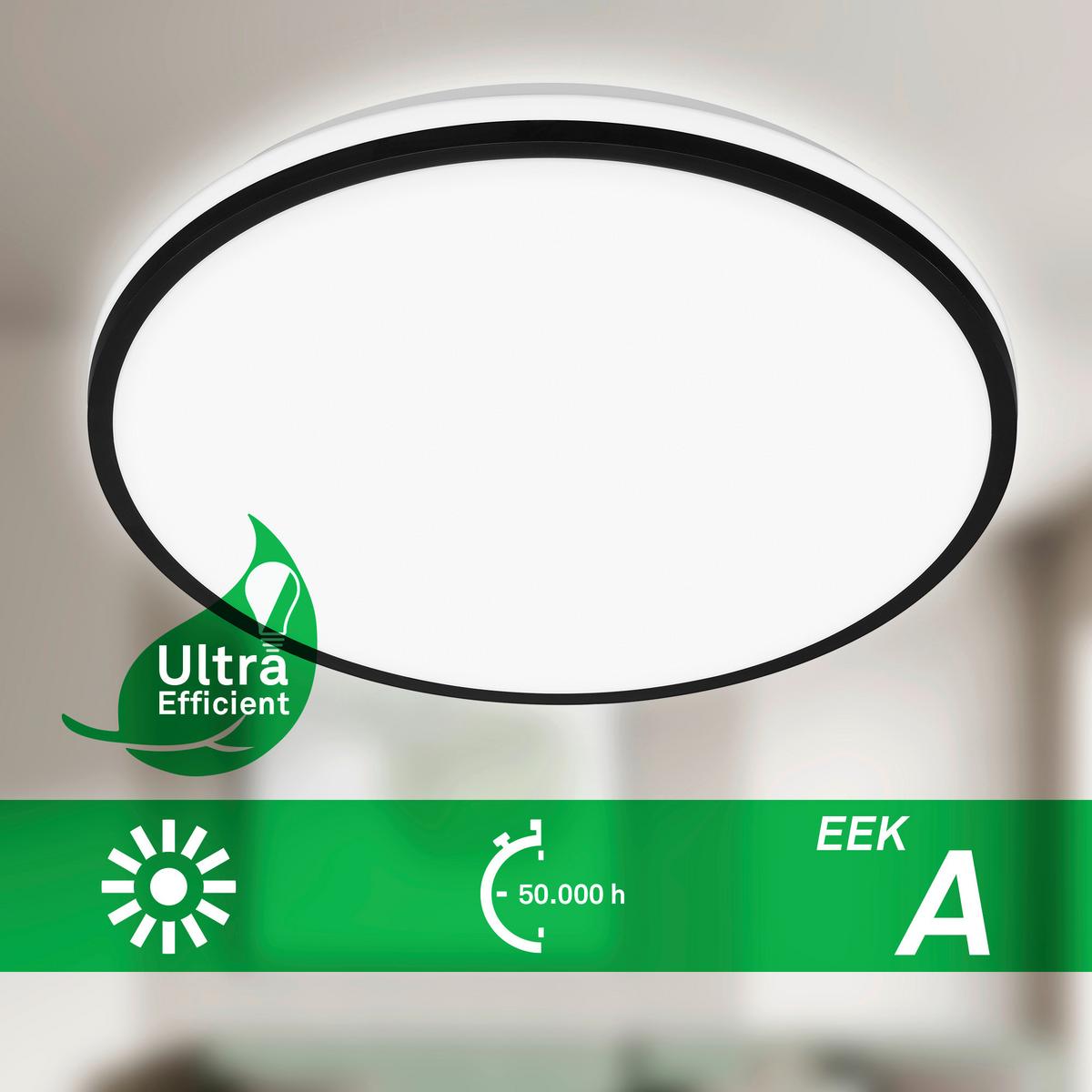 LAMPA SUFITOWA LED 3836015 PULAP A - czarny, Basics, tworzywo sztuczne (33/6cm)